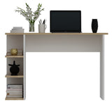 Birou Dora, Diverse culori, 110x45x72 cm - Stejar safir - Alb | SKU: 475OLV1228 | Birou Dora, 110x45x72 cm, varianta Stejar safir - Alb, produs pentru amenajarea locuinței, disponibil online în România la CasaMob