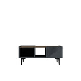 Măsuță de cafea Draw, Diverse culori, 94x62x40 cm - Antracit - Nuc | SKU: 475OLV1301 | Măsuță de cafea Draw, 94x62x40 cm, varianta Antracit - Nuc, produs pentru amenajarea locuinței, disponibil online în România la CasaMob