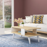 Măsuță de cafea Ayca, Diverse culori, 90x45x40 cm - Sapphire - Alb | SKU: 475OLV1321 | Măsuță de cafea Ayca, 90x45x40 cm, varianta Sapphire - Alb, produs pentru amenajarea locuinței, disponibil online în România la CasaMob