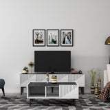 Măsuță de cafea Draw, Diverse culori, 94x62x40 cm - Alb - Negru | SKU: 475OLV1345 | Măsuță de cafea Draw, 94x62x40 cm, varianta Alb - Negru, produs pentru amenajarea locuinței, disponibil online în România la CasaMob