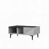 Măsuță de cafea Draw, Diverse culori, 94x62x40 cm - Alb - Negru | SKU: 475OLV1345 | Măsuță de cafea Draw, 94x62x40 cm, varianta Alb - Negru, produs pentru amenajarea locuinței, disponibil online în România la CasaMob