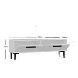 Comodă TV Leni, Diverse culori, 120x30x45 cm - Alb | SKU: 475OLV1405 | Comodă TV Leni, 120x30x45 cm, varianta Alb, produs pentru amenajarea locuinței, disponibil online în România la CasaMob