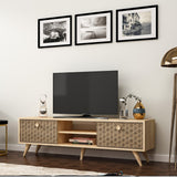 Comodă TV Newyork, Stejar safir, 150x35x45 cm