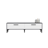 Comodă TV Inel, Diverse culori, 150x30x45 cm - Antracit - Alb | SKU: 475OLV1419 | Comodă TV Inel, 150x30x45 cm, varianta Antracit - Alb, produs pentru amenajarea locuinței, disponibil online în România la CasaMob