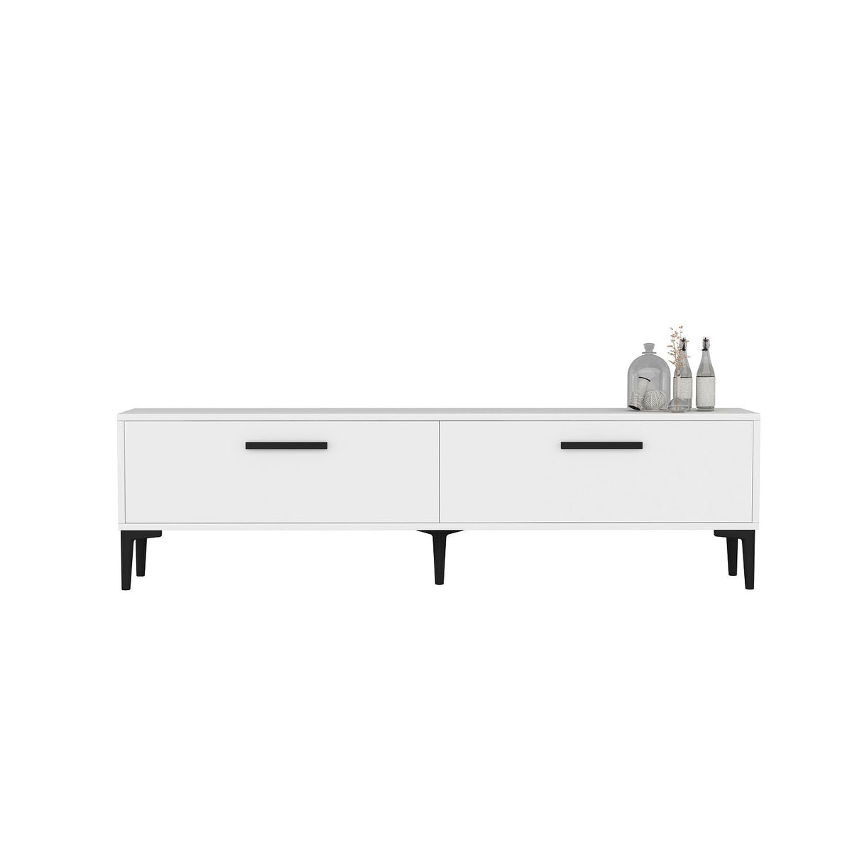 Comodă TV Inel, Diverse culori, 150x30x45 cm - Alb | SKU: 475OLV1420 | Comodă TV Inel, 150x30x45 cm, varianta Alb, produs pentru amenajarea locuinței, disponibil online în România la CasaMob
