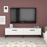 Comodă TV Inel, Diverse culori, 150x30x45 cm - Alb | SKU: 475OLV1420 | Comodă TV Inel, 150x30x45 cm, varianta Alb, produs pentru amenajarea locuinței, disponibil online în România la CasaMob
