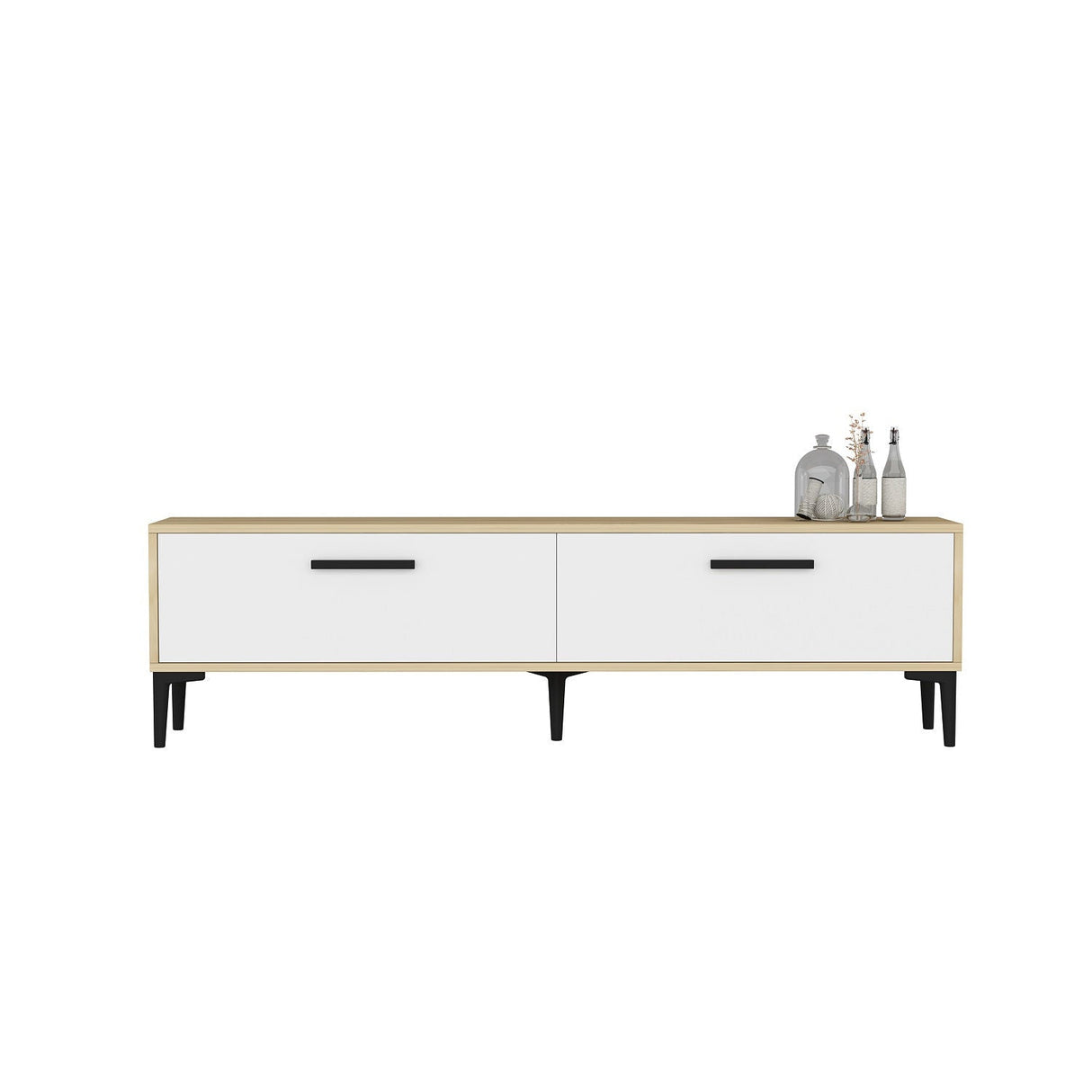 Comodă TV Inel, Diverse culori, 150x30x45 cm - Sapphire - Alb | SKU: 475OLV1421 | Comodă TV Inel, 150x30x45 cm, varianta Sapphire - Alb, produs pentru amenajarea locuinței, disponibil online în România la CasaMob