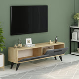 Comodă TV Melisa, Diverse culori, 120x30x45 cm - Sapphire - Antracit | SKU: 475OLV1425 | Comodă TV Melisa, 120x30x45 cm, varianta Sapphire - Antracit, produs pentru amenajarea locuinței, disponibil online în România la CasaMob