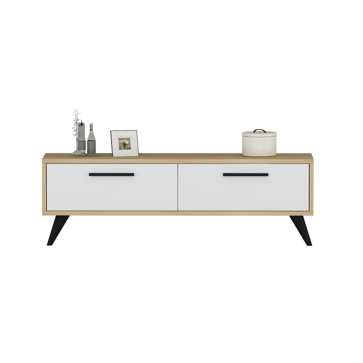 Comodă TV Melisa, Diverse culori, 120x30x45 cm - Sapphire - Alb | SKU: 475OLV1426 | Comodă TV Melisa, 120x30x45 cm, varianta Sapphire - Alb, produs pentru amenajarea locuinței, disponibil online în România la CasaMob