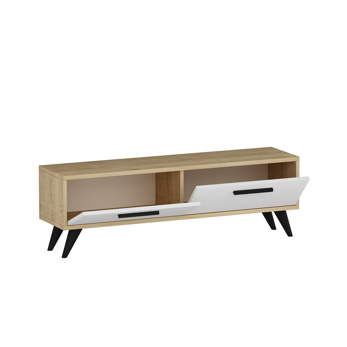 Comodă TV Melisa, Diverse culori, 120x30x45 cm - Sapphire - Alb | SKU: 475OLV1426 | Comodă TV Melisa, 120x30x45 cm, varianta Sapphire - Alb, produs pentru amenajarea locuinței, disponibil online în România la CasaMob