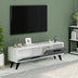 Alb - Antracit | SKU: 475OLV1427 | Comodă TV Melisa, 120x30x45 cm, varianta Alb - Antracit, produs pentru amenajarea locuinței, disponibil online în România la CasaMob