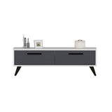 Comodă TV Melisa, Diverse culori, 120x30x45 cm - Alb - Antracit | SKU: 475OLV1427 | Comodă TV Melisa, 120x30x45 cm, varianta Alb - Antracit, produs pentru amenajarea locuinței, disponibil online în România la CasaMob
