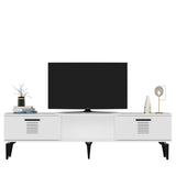 Comodă TV Asimo, Diverse culori, 150x30x45 cm - Alb | SKU: 475OLV1429 | Comodă TV Asimo, 150x30x45 cm, varianta Alb, produs pentru amenajarea locuinței, disponibil online în România la CasaMob