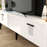 Comodă TV Asimo, Diverse culori, 150x30x45 cm - Alb | SKU: 475OLV1429 | Comodă TV Asimo, 150x30x45 cm, varianta Alb, produs pentru amenajarea locuinței, disponibil online în România la CasaMob