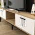 Stejar safir - Alb | SKU: 475OLV1430 | Comodă TV Asimo, 150x30x45 cm, varianta Stejar safir - Alb, produs pentru amenajarea locuinței, disponibil online în România la CasaMob