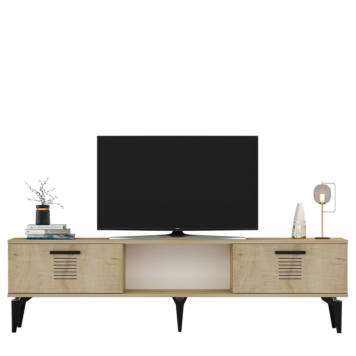 Comodă TV Asimo, Diverse culori, 150x30x45 cm - Stejar safir | SKU: 475OLV1431 | Comodă TV Asimo, 150x30x45 cm, varianta Stejar safir, produs pentru amenajarea locuinței, disponibil online în România la CasaMob