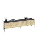 Comodă TV Artemis, Diverse culori, 180x37x45 cm - Stejar safir - Antracit | SKU: 475OLV1463 | Comodă TV Artemis, 180x37x45 cm, varianta Stejar safir - Antracit, produs pentru amenajarea locuinței, disponibil online în România la CasaMob