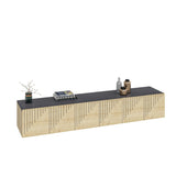 Comodă TV Artemis, Diverse culori, 180x37x45 cm - Stejar safir - Antracit | SKU: 475OLV1463 | Comodă TV Artemis, 180x37x45 cm, varianta Stejar safir - Antracit, produs pentru amenajarea locuinței, disponibil online în România la CasaMob