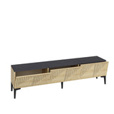 Comodă TV Artemis, Diverse culori, 180x37x45 cm - Stejar safir - Antracit | SKU: 475OLV1463 | Comodă TV Artemis, 180x37x45 cm, varianta Stejar safir - Antracit, produs pentru amenajarea locuinței, disponibil online în România la CasaMob
