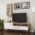 Stejar safir - Alb | SKU: 475OLV1467 | Comodă TV Zera, 150x35x50 cm, varianta Stejar safir - Alb, produs pentru amenajarea locuinței, disponibil online în România la CasaMob