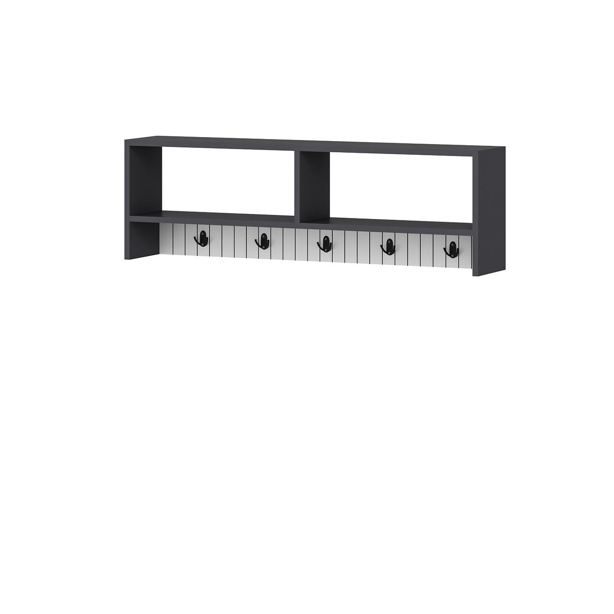 Cuier Sarandon, Diverse culori, 120x22x37 cm - Antracit - Alb | SKU: 475OLV1907 | Cuier Sarandon, 120x22x37 cm, varianta Antracit - Alb, produs pentru amenajarea locuinței, disponibil online în România la CasaMob