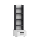 Bibliotecă Dawn, Diverse culori, 35x26x152 cm - Antracit - Alb | SKU: 475OLV2108 | Bibliotecă Dawn, 35x26x152 cm, varianta Antracit - Alb, produs pentru amenajarea locuinței, disponibil online în România la CasaMob