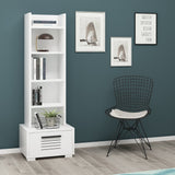 Bibliotecă Dawn, Diverse culori, 35x26x152 cm - Alb | SKU: 475OLV2109 | Bibliotecă Dawn, 35x26x152 cm, varianta Alb, produs pentru amenajarea locuinței, disponibil online în România la CasaMob