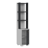 Bibliotecă Anka, Diverse culori, 30x22x135 cm - Alb - Antracit | SKU: 475OLV2112 | Bibliotecă Anka, 30x22x135 cm, varianta Alb - Antracit, produs pentru amenajarea locuinței, disponibil online în România la CasaMob