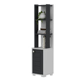 Bibliotecă Anka, Diverse culori, 30x22x135 cm - Alb - Antracit | SKU: 475OLV2112 | Bibliotecă Anka, 30x22x135 cm, varianta Alb - Antracit, produs pentru amenajarea locuinței, disponibil online în România la CasaMob