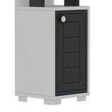 Bibliotecă Anka, Diverse culori, 30x22x135 cm - Alb - Antracit | SKU: 475OLV2112 | Bibliotecă Anka, 30x22x135 cm, varianta Alb - Antracit, produs pentru amenajarea locuinței, disponibil online în România la CasaMob