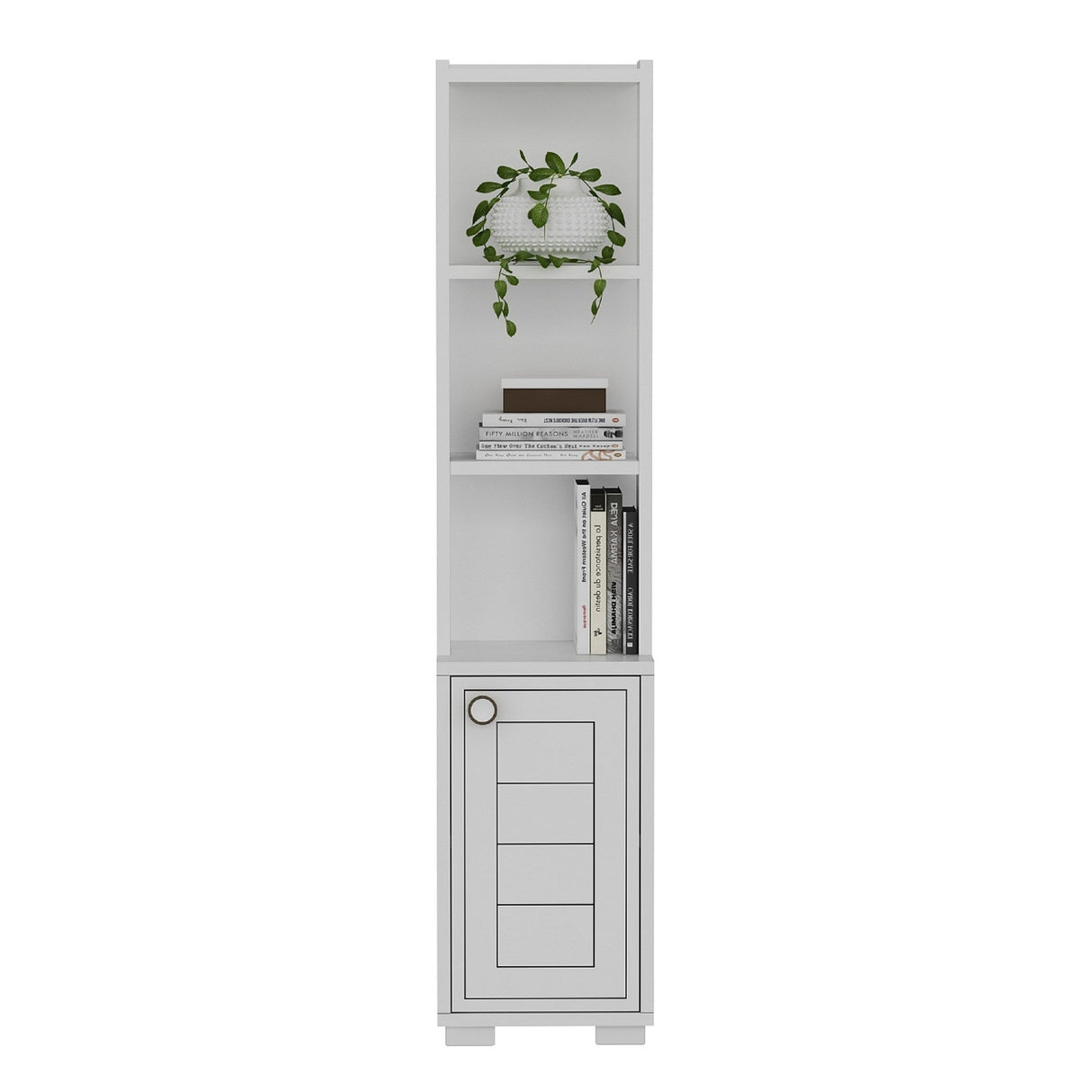 Bibliotecă Anka, Diverse culori, 30x22x135 cm - Alb | SKU: 475OLV2113 | Bibliotecă Anka, 30x22x135 cm, varianta Alb, produs pentru amenajarea locuinței, disponibil online în România la CasaMob