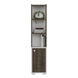 Bibliotecă Anka, Diverse culori, 30x22x135 cm - Alb - Nuc | SKU: 475OLV2114 | Bibliotecă Anka, 30x22x135 cm, varianta Alb - Nuc, produs pentru amenajarea locuinței, disponibil online în România la CasaMob