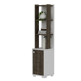 Bibliotecă Anka, Diverse culori, 30x22x135 cm - Alb - Nuc | SKU: 475OLV2114 | Bibliotecă Anka, 30x22x135 cm, varianta Alb - Nuc, produs pentru amenajarea locuinței, disponibil online în România la CasaMob