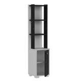 Bibliotecă Anka, Diverse culori, 30x22x135 cm - Alb - Black marble | SKU: 475OLV2115 | Bibliotecă Anka, 30x22x135 cm, varianta Alb - Black marble, produs pentru amenajarea locuinței, disponibil online în România la CasaMob