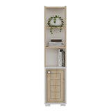 Bibliotecă Anka, Diverse culori, 30x22x135 cm - Alb - Stejar safir | SKU: 475OLV2116 | Bibliotecă Anka, 30x22x135 cm, varianta Alb - Stejar safir, produs pentru amenajarea locuinței, disponibil online în România la CasaMob