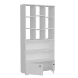 Bibliotecă Penguen, Diverse culori, 94x30x187 cm - Alb | SKU: 475OLV2124 | Bibliotecă Penguen, 94x30x187 cm, varianta Alb, produs pentru amenajarea locuinței, disponibil online în România la CasaMob