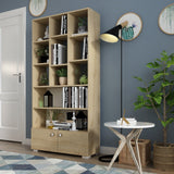 Bibliotecă Penguen, Diverse culori, 94x30x187 cm - Stejar safir | SKU: 475OLV2126 | Bibliotecă Penguen, 94x30x187 cm, varianta Stejar safir, produs pentru amenajarea locuinței, disponibil online în România la CasaMob
