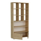 Bibliotecă Penguen, Diverse culori, 94x30x187 cm - Stejar safir | SKU: 475OLV2126 | Bibliotecă Penguen, 94x30x187 cm, varianta Stejar safir, produs pentru amenajarea locuinței, disponibil online în România la CasaMob