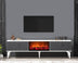 Alb - Antracit | SKU: 475OLV2660 | Comodă TV Arona Fireplace, 150x30x45 cm, varianta Alb - Antracit, produs pentru amenajarea locuinței, disponibil online în România la CasaMob