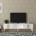 Alb - Auriu | SKU: 475OLV2698 | Comodă TV Asel, 150x30x45 cm, varianta Alb - Auriu, produs pentru amenajarea locuinței, disponibil online în România la CasaMob