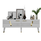 Set mobilă pentru sufragerie Moda, Diverse culori - Alb - Auriu | SKU: 475OLV2791 | Set mobilă pentru sufragerie Moda, varianta Alb - Auriu, produs pentru amenajarea locuinței, disponibil online în România la CasaMob