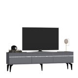 Set mobilă pentru sufragerie Defne, Diverse culori - Antracit - Argintiu | SKU: 475OLV2798 | Set mobilă pentru sufragerie Defne, varianta Antracit - Argintiu, produs pentru amenajarea locuinței, disponibil online în România la CasaMob