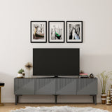 Set mobilă pentru sufragerie Draw, Diverse culori - Antracit - Nuc | SKU: 475OLV2801 | Set mobilă pentru sufragerie Draw, varianta Antracit - Nuc, produs pentru amenajarea locuinței, disponibil online în România la CasaMob
