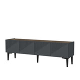Set mobilă pentru sufragerie Draw, Diverse culori - Antracit - Nuc | SKU: 475OLV2801 | Set mobilă pentru sufragerie Draw, varianta Antracit - Nuc, produs pentru amenajarea locuinței, disponibil online în România la CasaMob