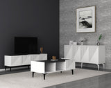 Set mobilă pentru sufragerie Draw, Diverse culori - Alb - Negru | SKU: 475OLV2802 | Set mobilă pentru sufragerie Draw, varianta Alb - Negru, produs pentru amenajarea locuinței, disponibil online în România la CasaMob