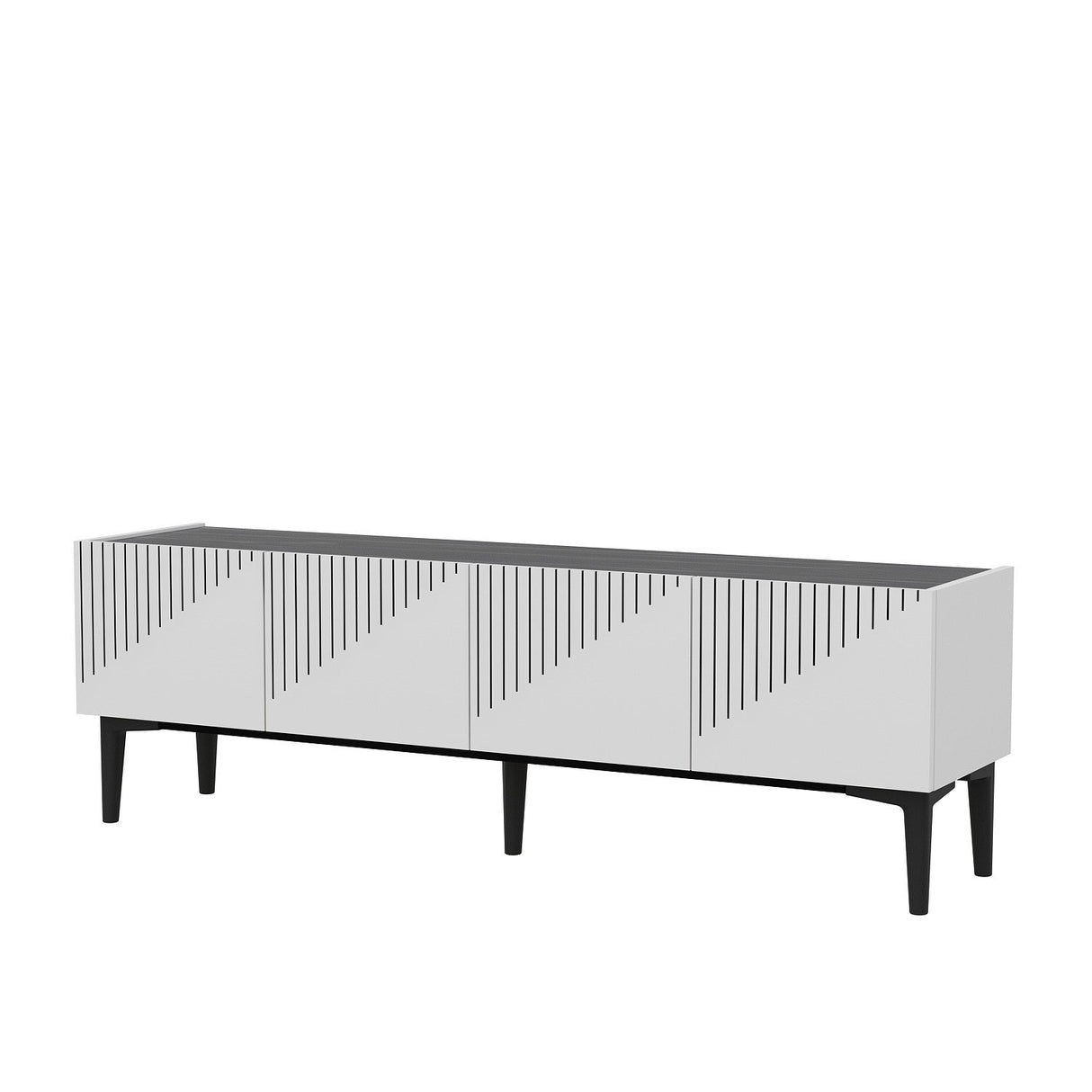 Set mobilă pentru sufragerie Draw, Diverse culori - Alb - Negru | SKU: 475OLV2802 | Set mobilă pentru sufragerie Draw, varianta Alb - Negru, produs pentru amenajarea locuinței, disponibil online în România la CasaMob