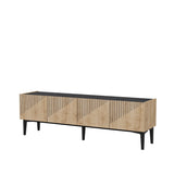 Set mobilă pentru sufragerie Draw, Diverse culori - Stejar safir - Negru | SKU: 475OLV2803 | Set mobilă pentru sufragerie Draw, varianta Stejar safir - Negru, produs pentru amenajarea locuinței, disponibil online în România la CasaMob
