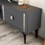 Comodă TV Doruk, Diverse culori, 150x30x45 cm - Antracit - Argintiu | SKU: 475OLV2930 | Comodă TV Doruk, 150x30x45 cm, varianta Antracit - Argintiu, produs pentru amenajarea locuinței, disponibil online în România la CasaMob