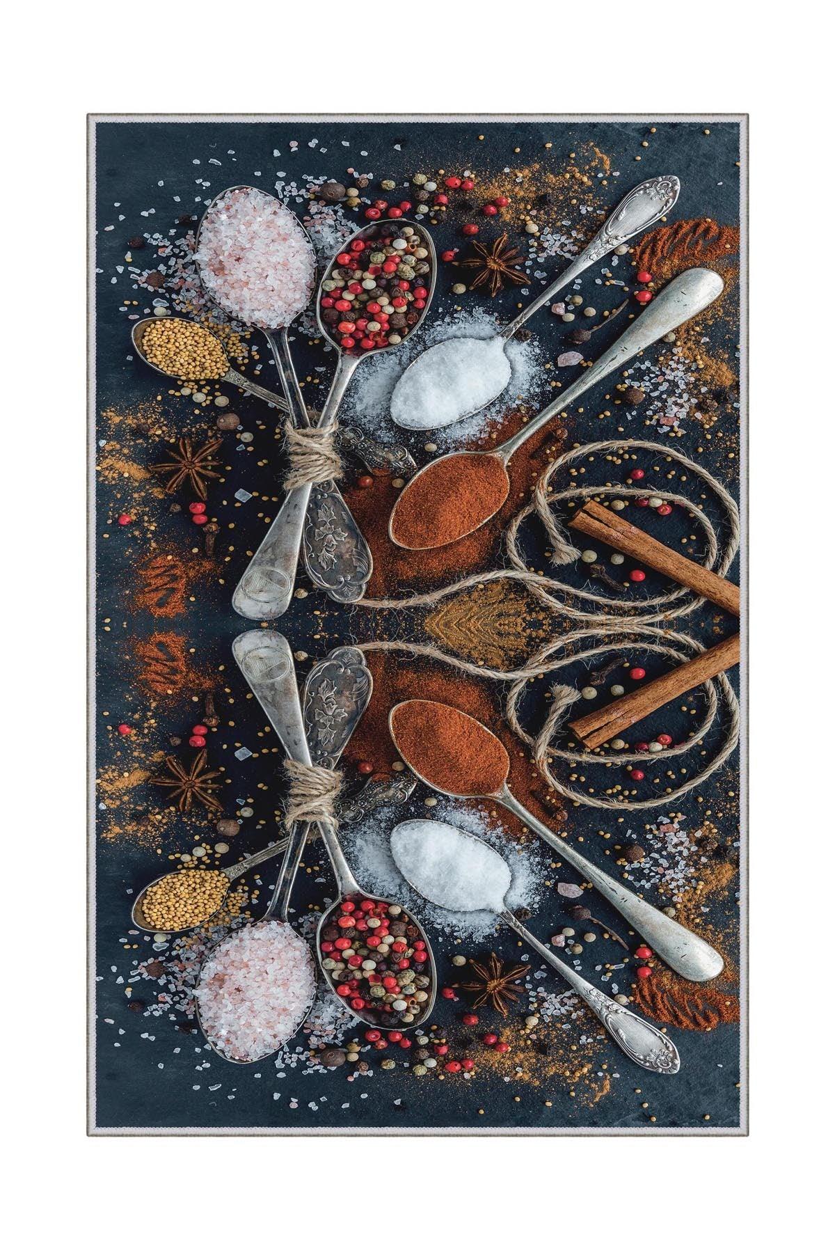 Covor de hol / bucatarie Condiment, Lavabil, Antiderapant, Multicolor (diverse dimensiuni) - Multicolor, SKU 476HFT1114