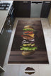 Covor de Bucatarie Hamburger Lavabil, Antiderepant, Multicolor, 80x150 cm, SKU 476HFT1130